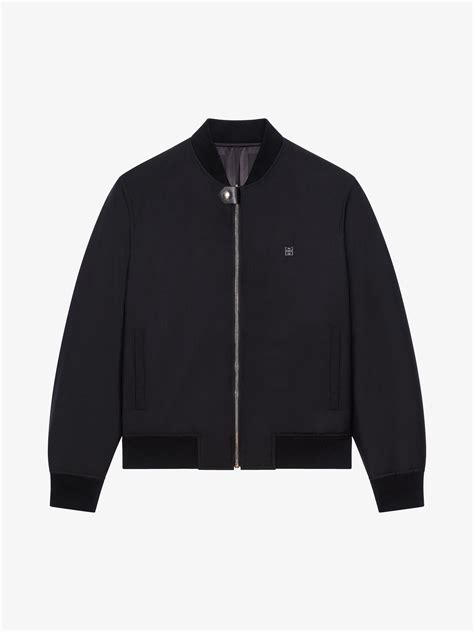 givenchy reversible bomber jacket|Reversible bomber jacket in 4G wool .